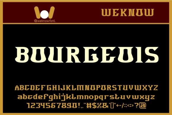 Bourgeois: A Display Typeface for Bold, Memorable Branding