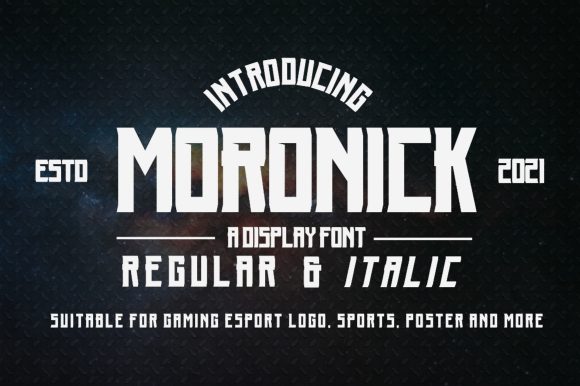 Moronick: A Modern Display Font for Bold Visuals