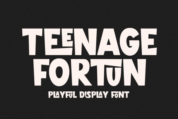 Teenage Fortun: A Display Typeface with Edgy Elegance
